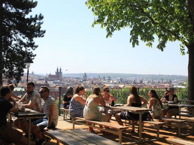 Sady a park na Letné 